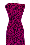 Zebra in Fuchsia - $20 pm - Double Brushed Poly