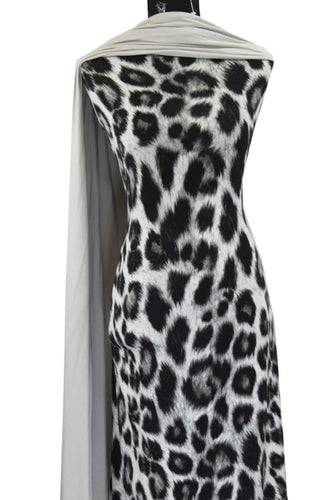 Animal Print in Silver - $20 pm - Double Brushed Poly
