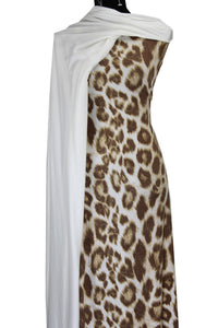 Animal Print in Cream - $18 pm - Double Brushed Poly