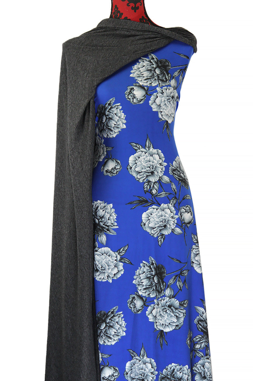 Bashful in Blue - $20 pm - Double Brushed Poly