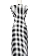 Black Gingham - $20 pm - Rayon Challis