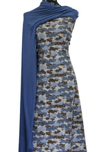 Load image into Gallery viewer, Blue Camo - $19 pm - Cotton Spandex