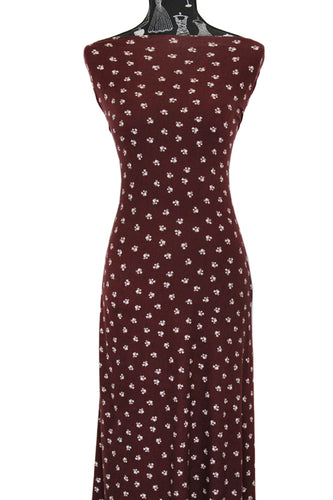 Burgundy Kisses - $20 pm - Double Brushed Poly