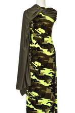Load image into Gallery viewer, Camo in Neon Yellow - $18 pm - Double Brushed Poly