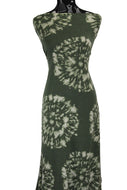Circle Tie Dye in Olive - $22 pm - French Terry