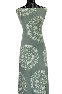 Circle Tie Dye in Sage - $20 pm - French Terry