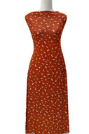 Confessions in Burnt Orange - $20.50 pm - Rayon Spandex