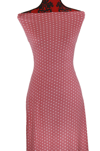 Dusty Pink Ditsy Print - $20 pm - Double Brushed Poly