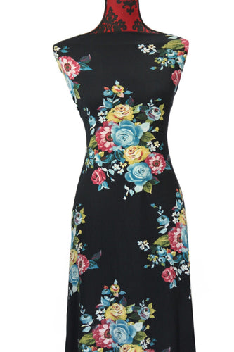 Eden in Black - $17.50 pm - Double Brushed Poly