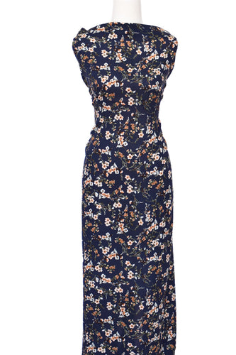 Evie in Navy - $18.50 pm - Rayon Crepon