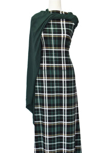 Green Plaid - $18 pm - Double Brushed Poly