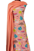 Load image into Gallery viewer, Hello Summer in Peach - $18.50 pm - Cotton Spandex
