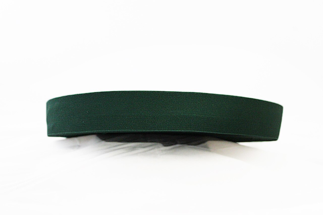 Dark Green 40mm wide Exposed Elastic - $5.00 per metre