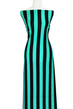 Load image into Gallery viewer, Jade and Black Stripes - $19.50 pm - Ponte