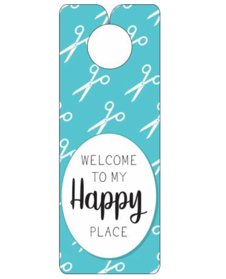Door Knob Sign - Happy Place