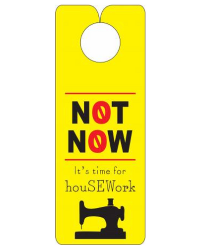 Door Knob Sign - Not Now