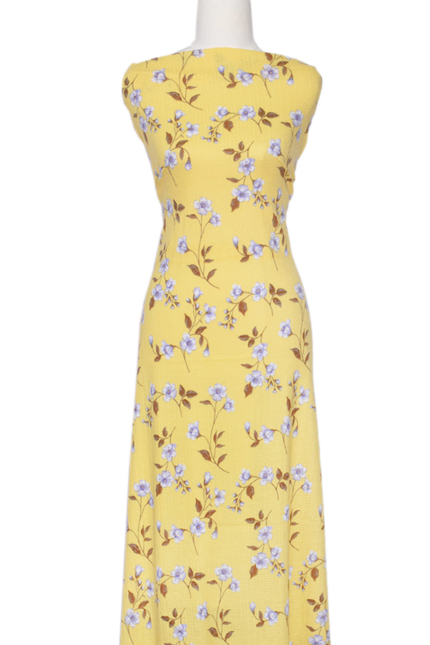 Happy Life in Yellow -  $19.50 pm - Pointelle Rib