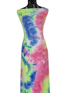 Lime and Pink Tie Dye - $20 pm - Double Brushed Poly