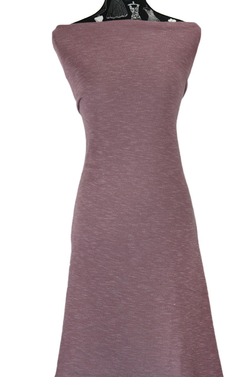 Heathered Mauve - $22.50 pm - Brushed French Terry