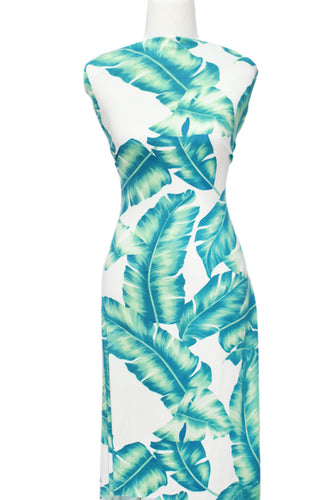 Monstera in Ivory - $20 pm - Double Brushed Poly