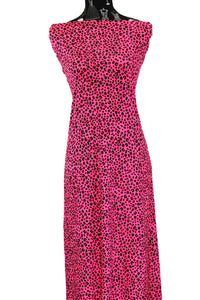 Neon Pink Leopard - $18 pm - Double Brushed Poly