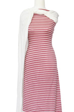 Load image into Gallery viewer, Pink and Ivory Stripes - $20 pm - French Terry