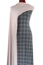 Load image into Gallery viewer, Pink and Grey Plaid - $17.50 pm - Poly Rayon Spandex