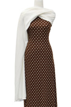 Load image into Gallery viewer, Polka Dots in Brown - $20 pm - Double Brushed Poly