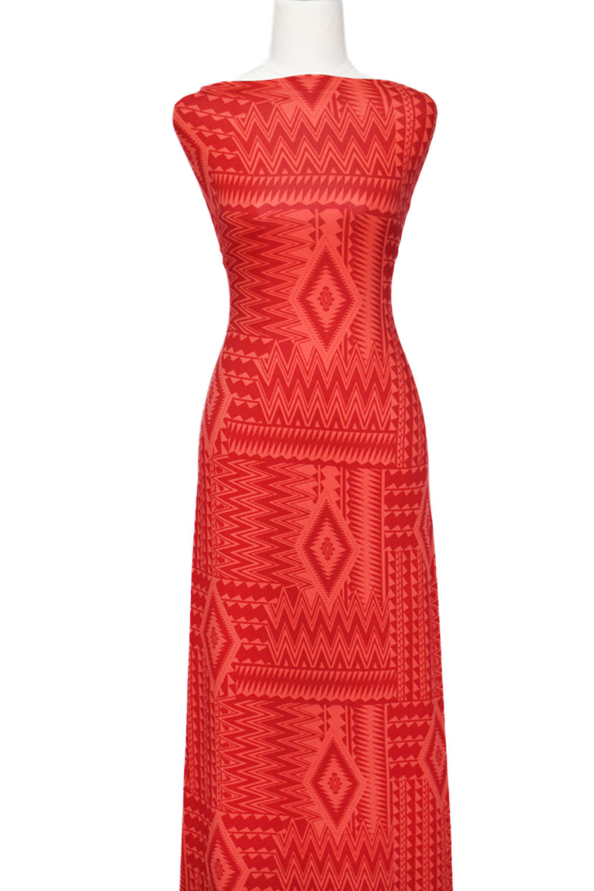 Red Boho - $18 pm - Double Brushed Poly