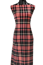 Load image into Gallery viewer, Salmon Plaid - $20 pm - French Terry