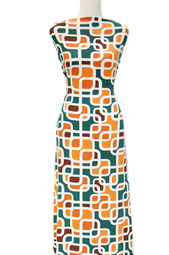 The Maze in Green - $20 pm - Double Brushed Poly