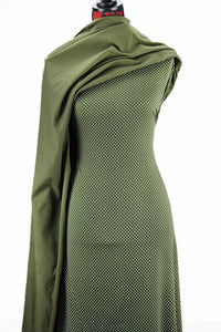 Tiny Dots in Olive  -   $17.50 per metre - DTY