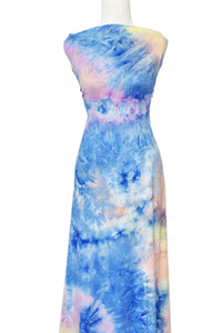 True Tie Dye in Blue - $18 pm - Double Brushed Poly