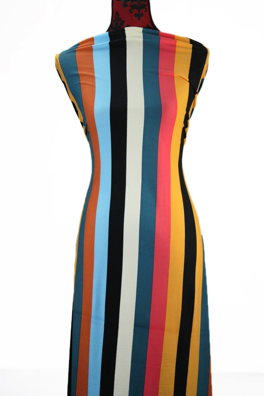 Vintage Stripes -  $17.50 per metre - single brushed poly