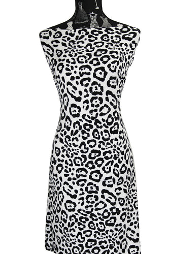Wild Thing in Monochrome - $20 pm - Double Brushed Poly