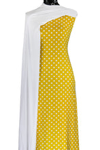 Load image into Gallery viewer, Yellow Polka Dots - $18 pm - Double Brushed Poly