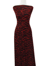 Load image into Gallery viewer, Zebra in Red - $20 pm - Double Brushed Poly