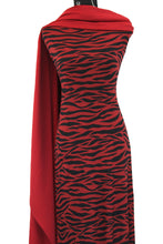 Load image into Gallery viewer, Zebra in Red - $18 pm - Double Brushed Poly