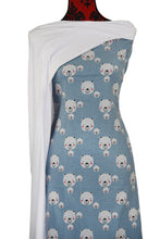 Load image into Gallery viewer, Blue Teddy Bears - $17.50 pm - Brushed 100% Cotton Woven