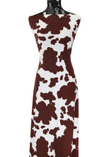 Load image into Gallery viewer, Cow Print in Brown - $18 pm - Double Brushed Poly