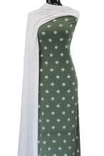 Load image into Gallery viewer, Distressed Stars in Sage - $20 pm - French Terry
