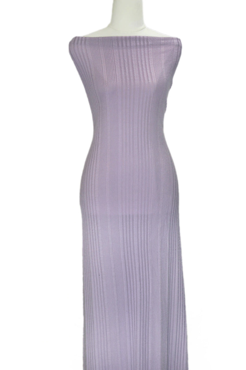 Lilac - $23 pm - Brushed Irregular Rib Knit