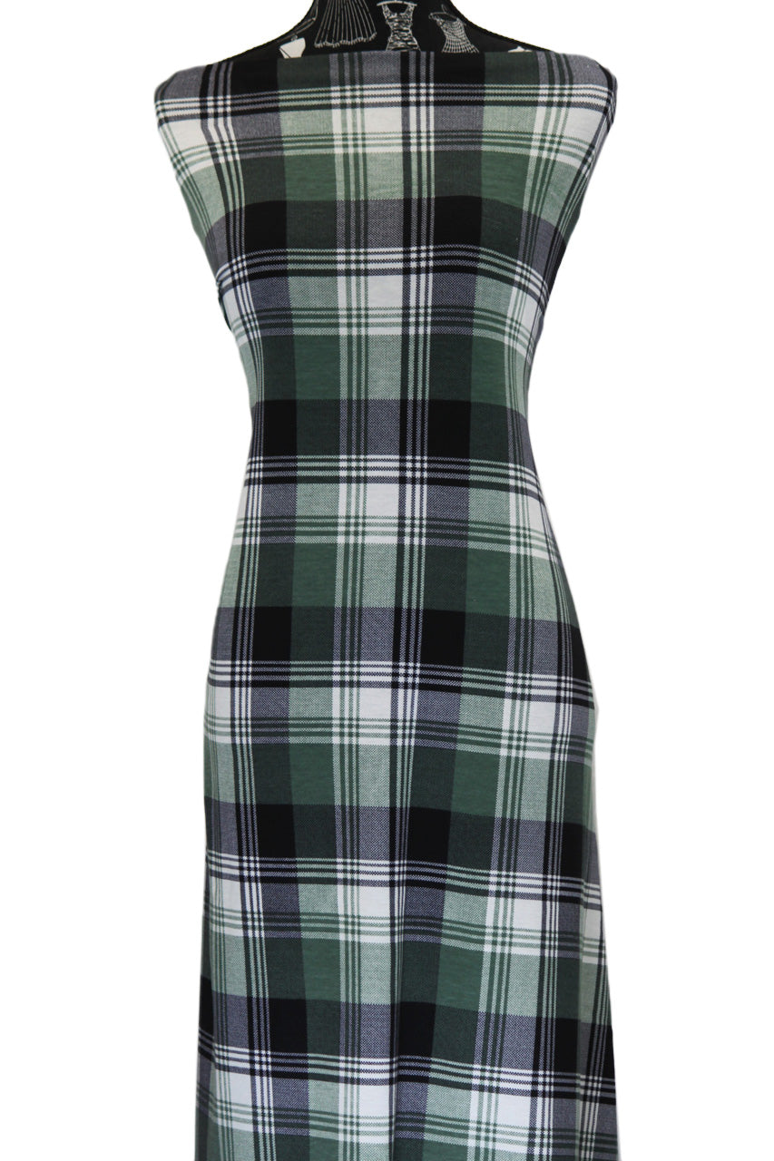 Sage Plaid - $20 pm - French Terry
